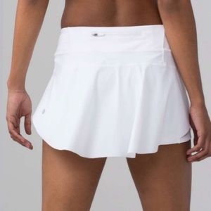 lululemon white ruffle skirt